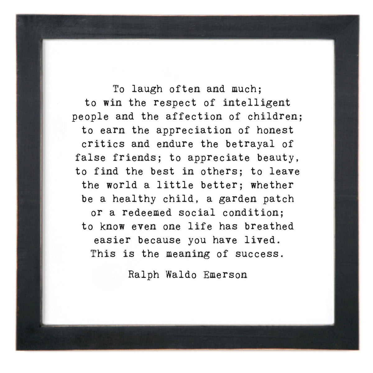 Framed Words - To Laugh Often