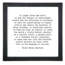 Framed Words - To Laugh Often