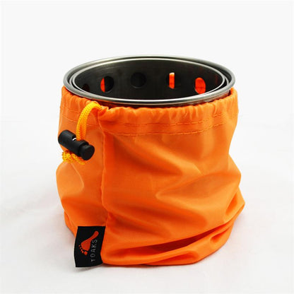 TOAKS TITANIUM BACKPACKING WOOD BURNING STOVE
