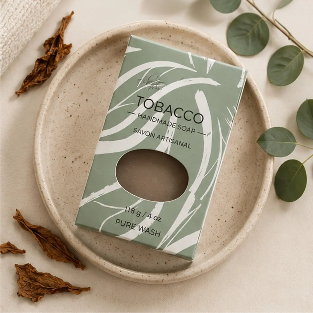 Tobacco leaf soap bar
