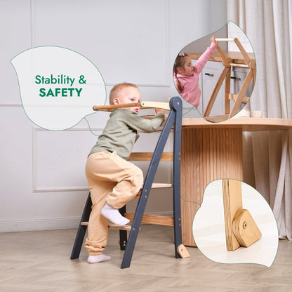 Tour d'apprentissage : Marchepied pliable pour tout-petits - Beige