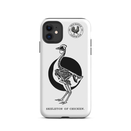 Coque de protection rigide rétro pour iPhone® - Squelette de poulet