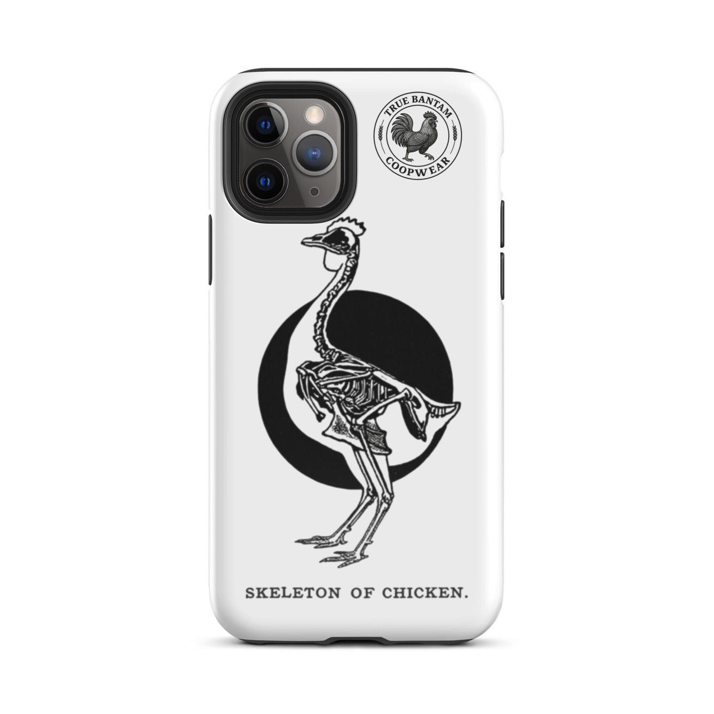Coque de protection rigide rétro pour iPhone® - Squelette de poulet