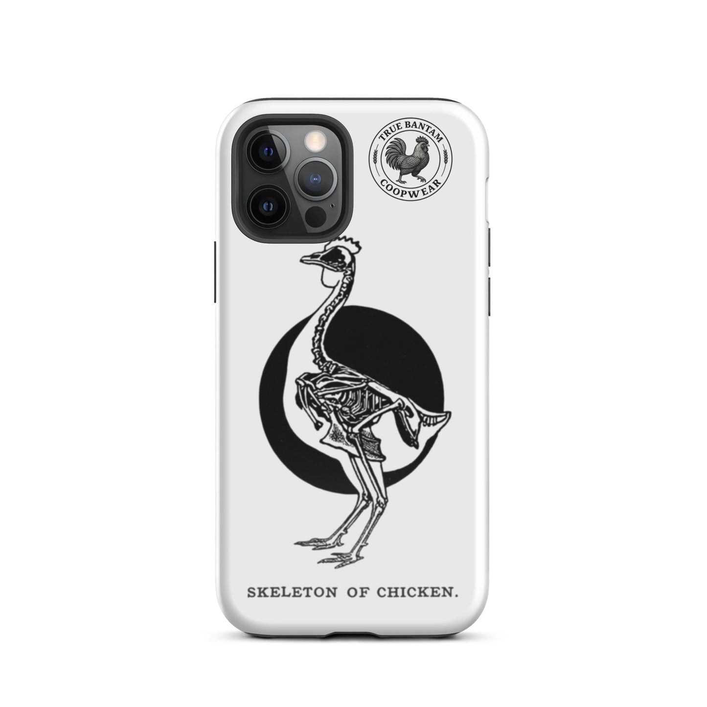 Coque de protection rigide rétro pour iPhone® - Squelette de poulet