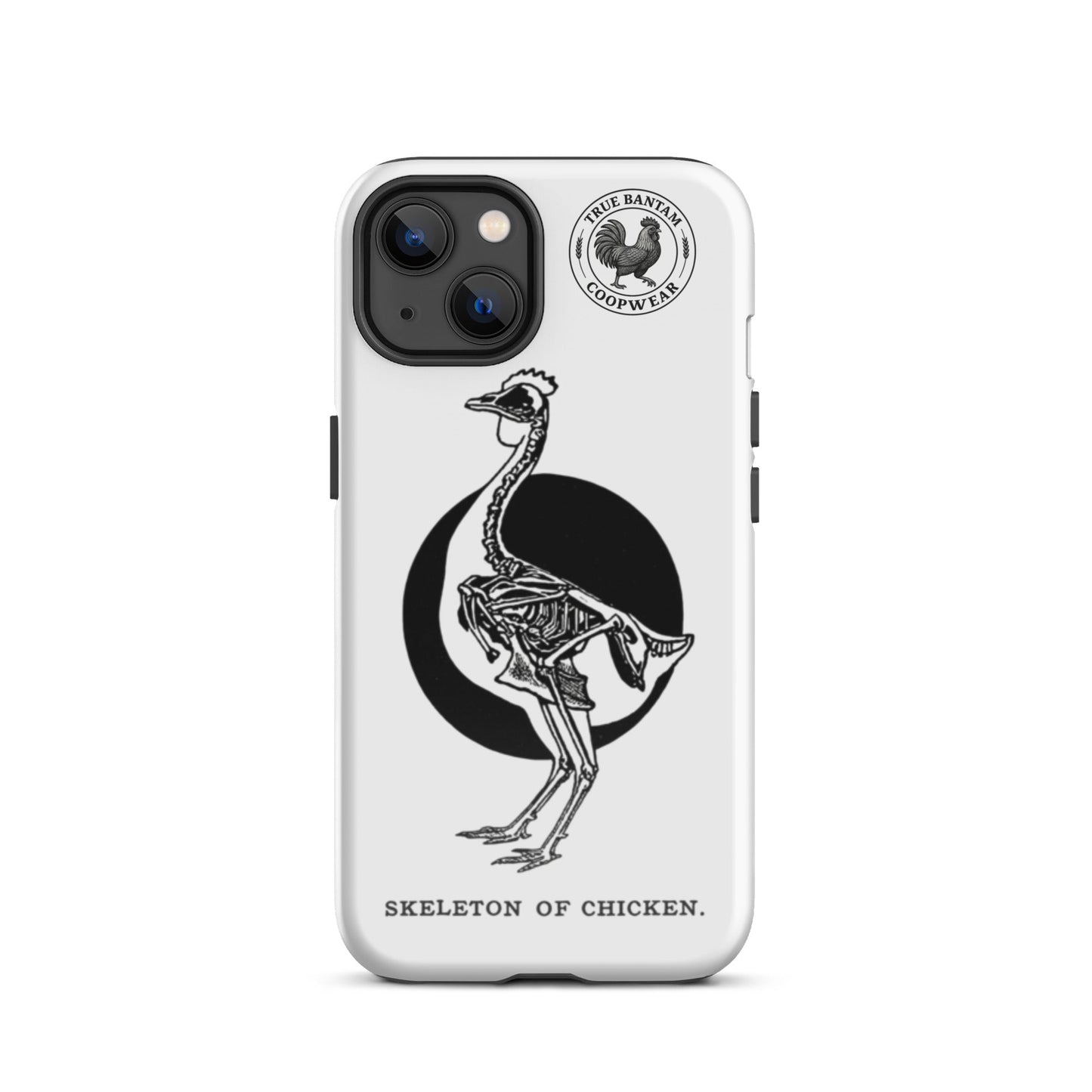 Coque de protection rigide rétro pour iPhone® - Squelette de poulet