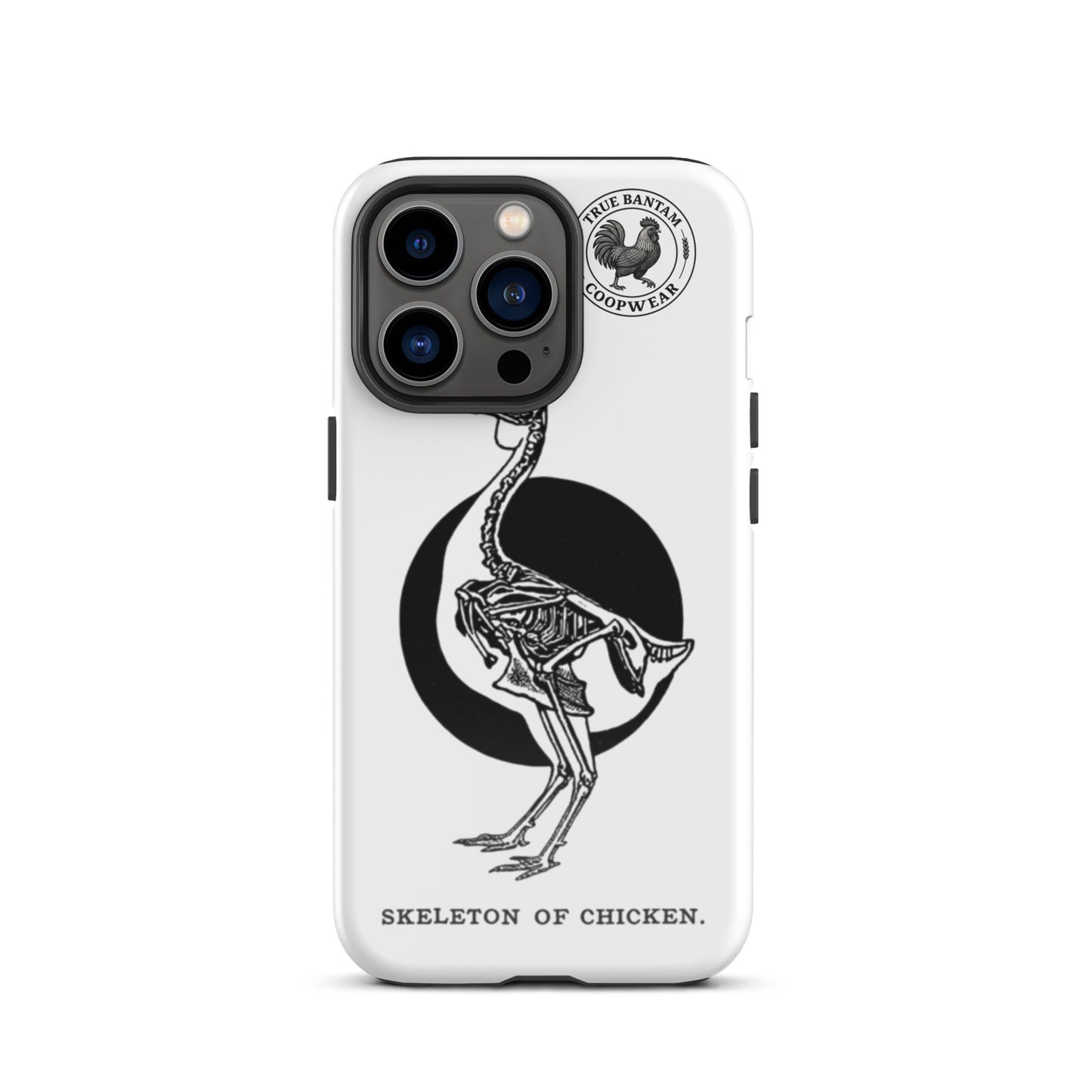 Coque de protection rigide rétro pour iPhone® - Squelette de poulet