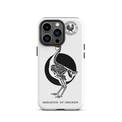 Coque de protection rigide rétro pour iPhone® - Squelette de poulet