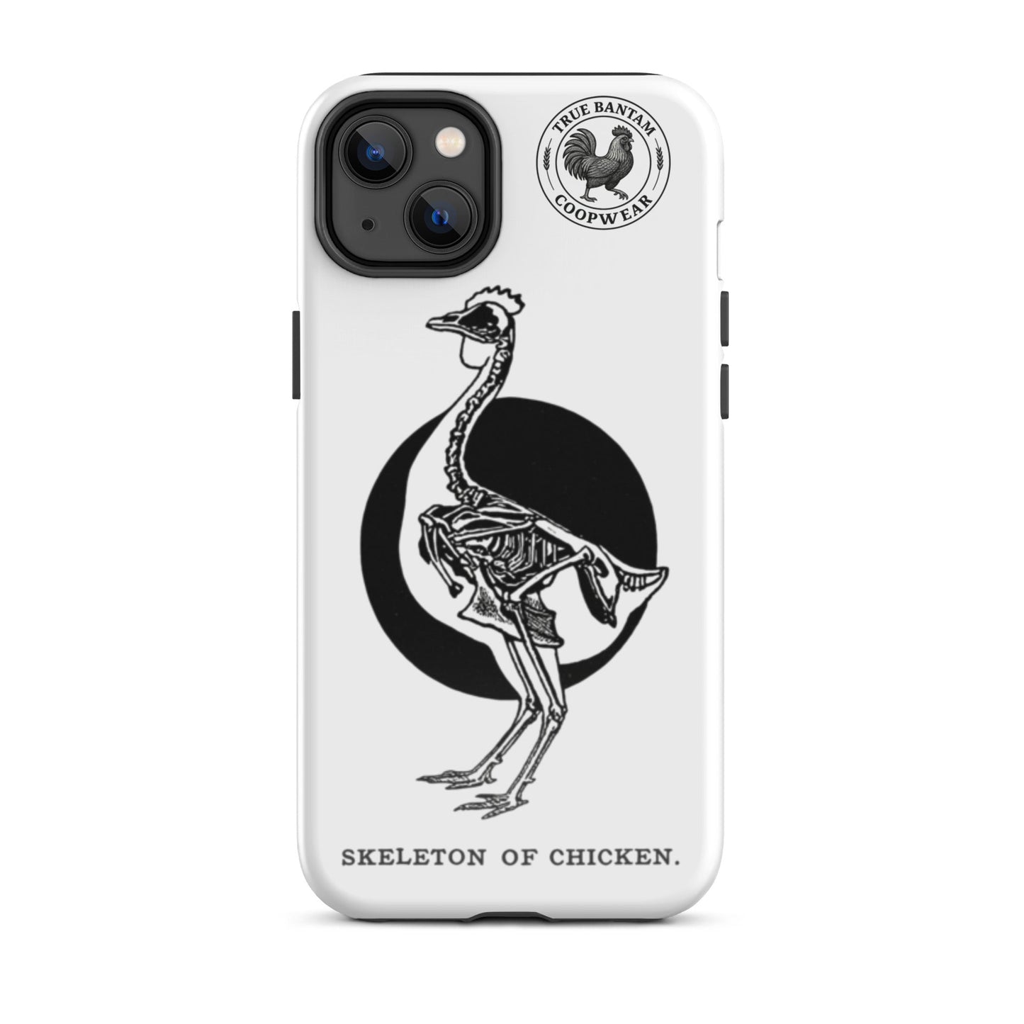 Coque de protection rigide rétro pour iPhone® - Squelette de poulet