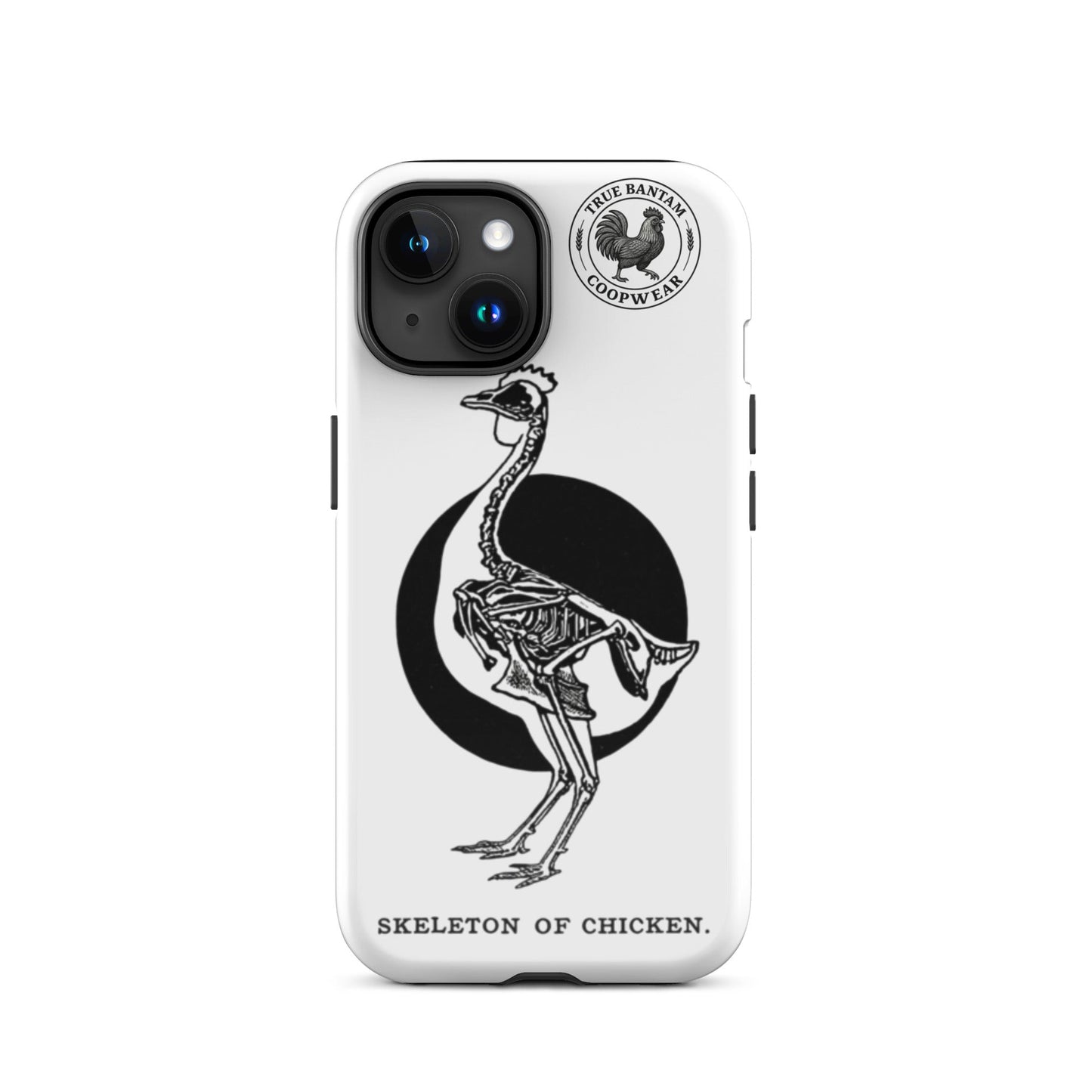 Coque de protection rigide rétro pour iPhone® - Squelette de poulet