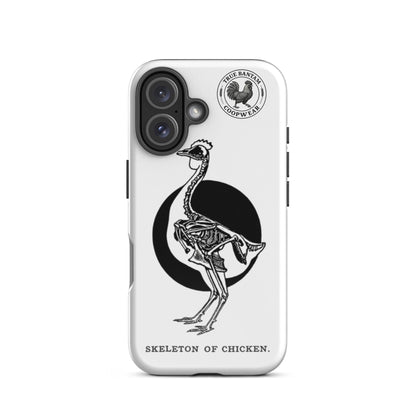 Coque de protection rigide rétro pour iPhone® - Squelette de poulet