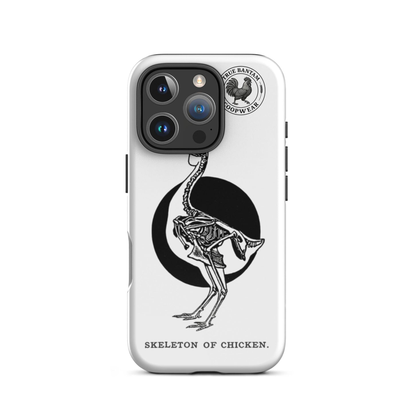 Coque de protection rigide rétro pour iPhone® - Squelette de poulet
