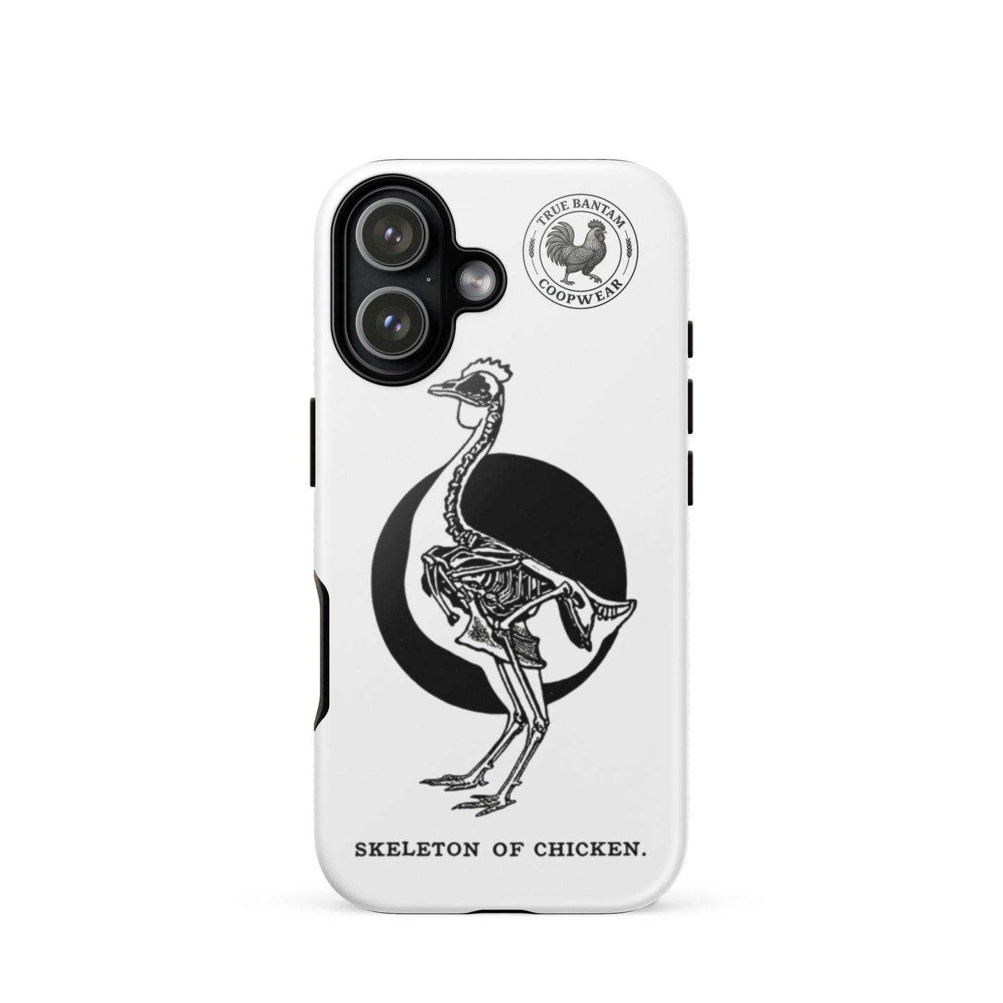 Coque de protection rigide rétro pour iPhone® - Squelette de poulet