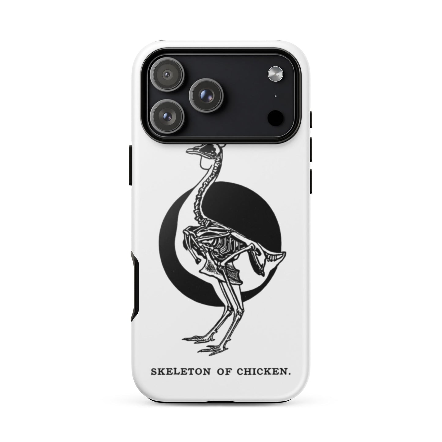 Coque de protection rigide rétro pour iPhone® - Squelette de poulet