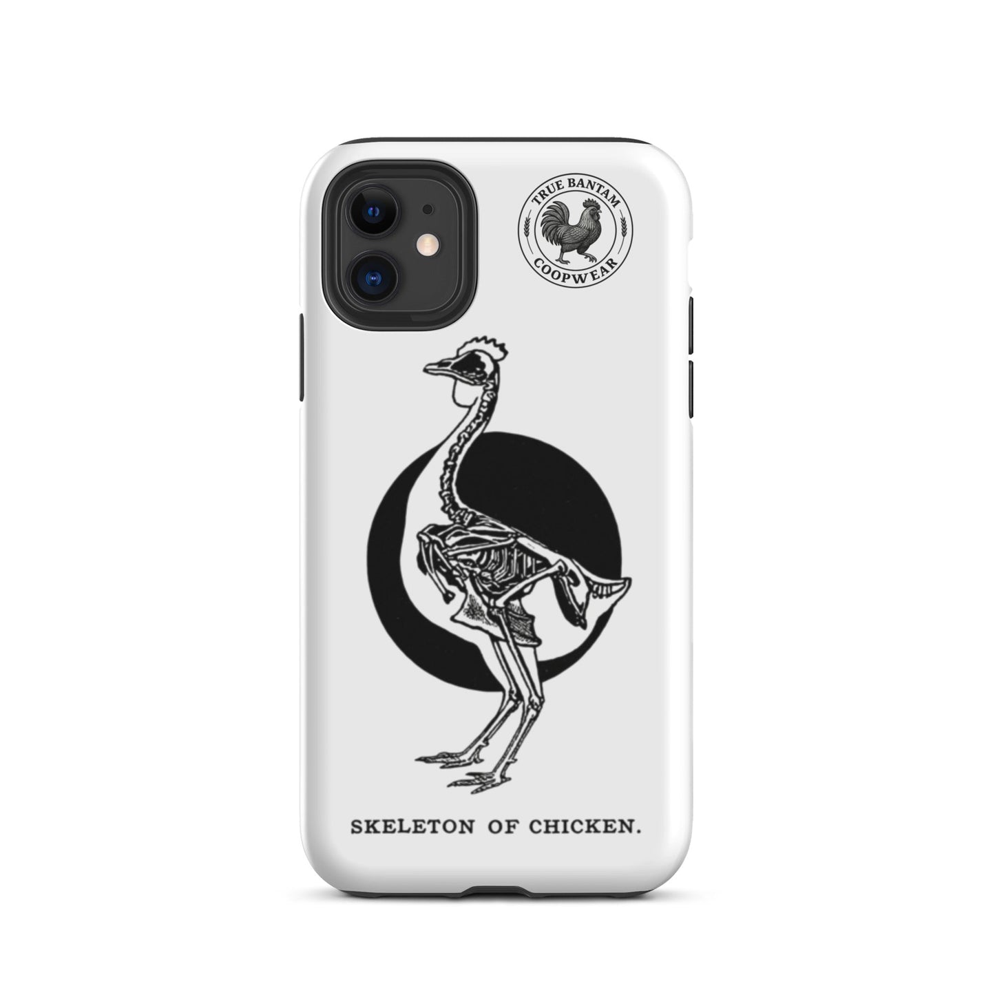 Coque de protection rigide rétro pour iPhone® - Squelette de poulet