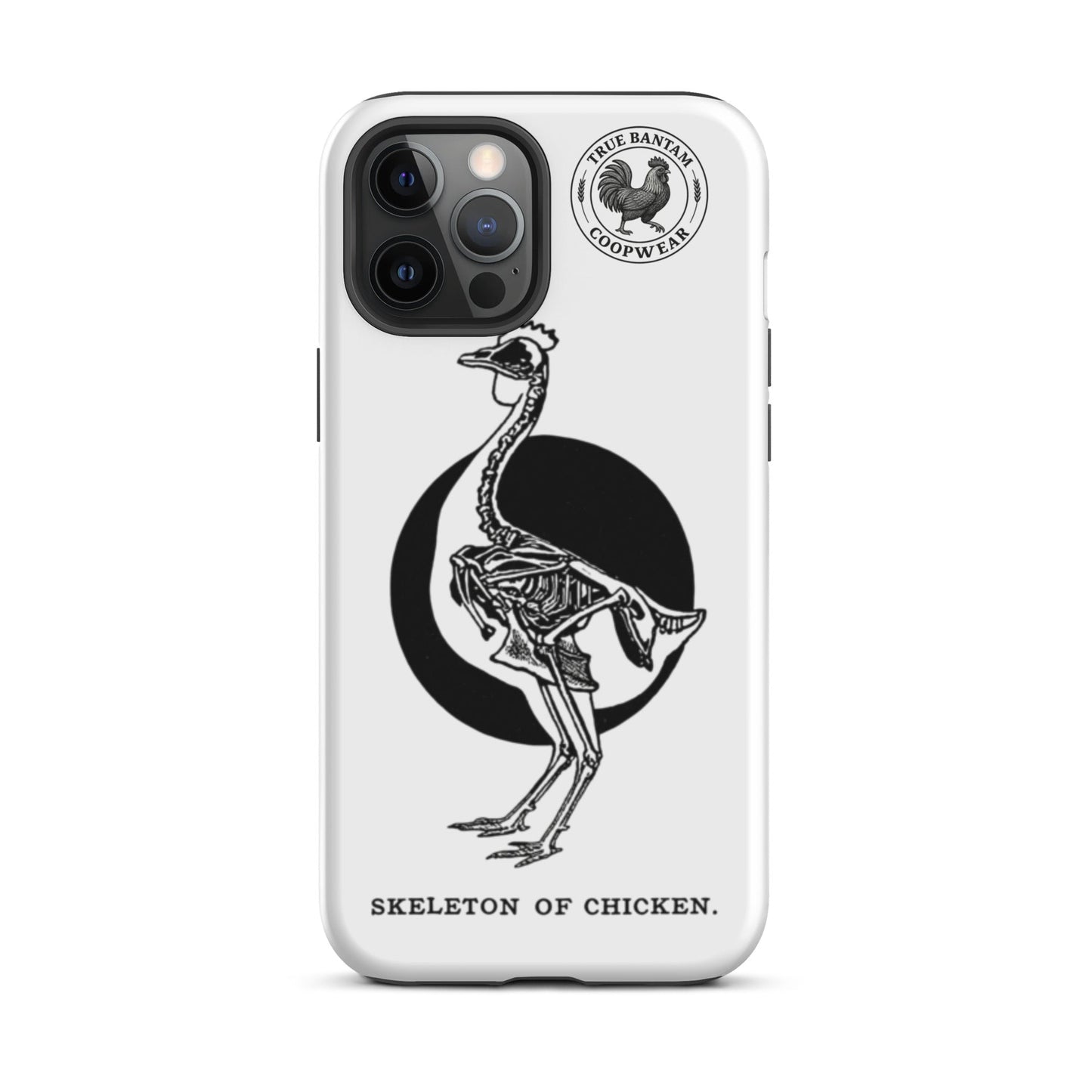 Coque de protection rigide rétro pour iPhone® - Squelette de poulet