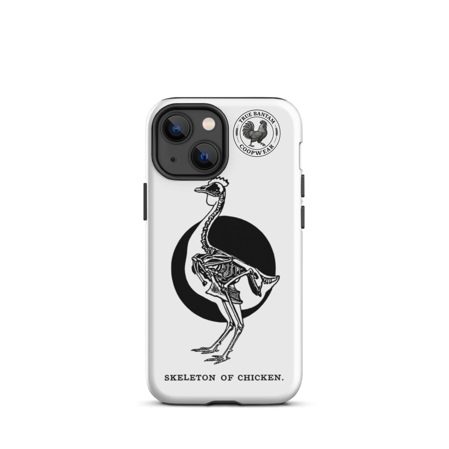 Coque de protection rigide rétro pour iPhone® - Squelette de poulet