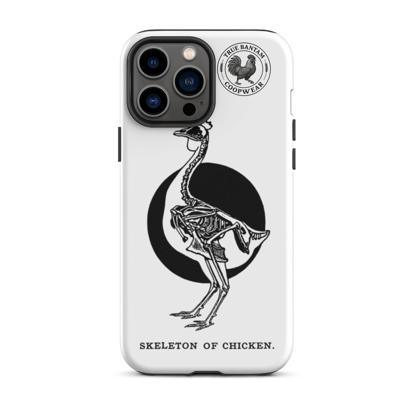 Coque de protection rigide rétro pour iPhone® - Squelette de poulet