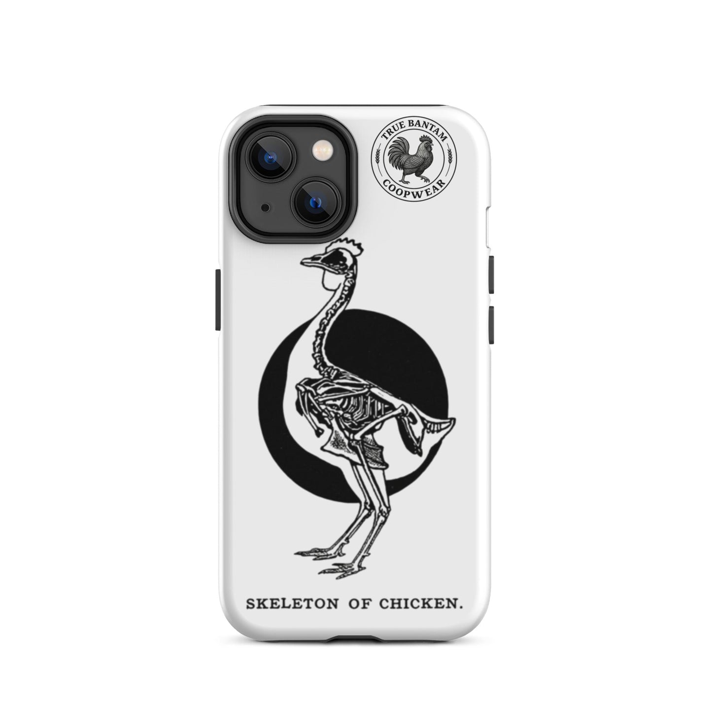 Coque de protection rigide rétro pour iPhone® - Squelette de poulet