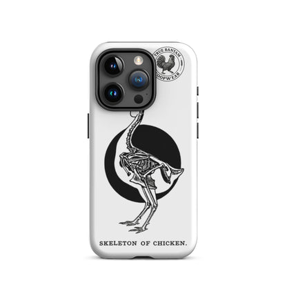 Coque de protection rigide rétro pour iPhone® - Squelette de poulet