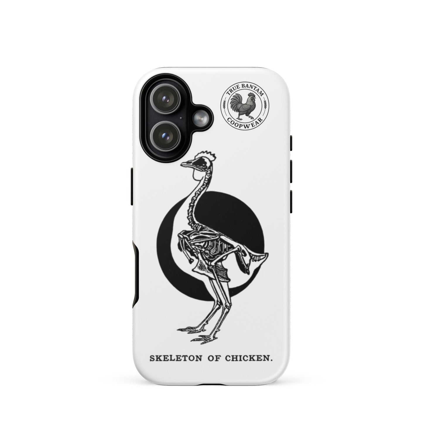 Coque de protection rigide rétro pour iPhone® - Squelette de poulet