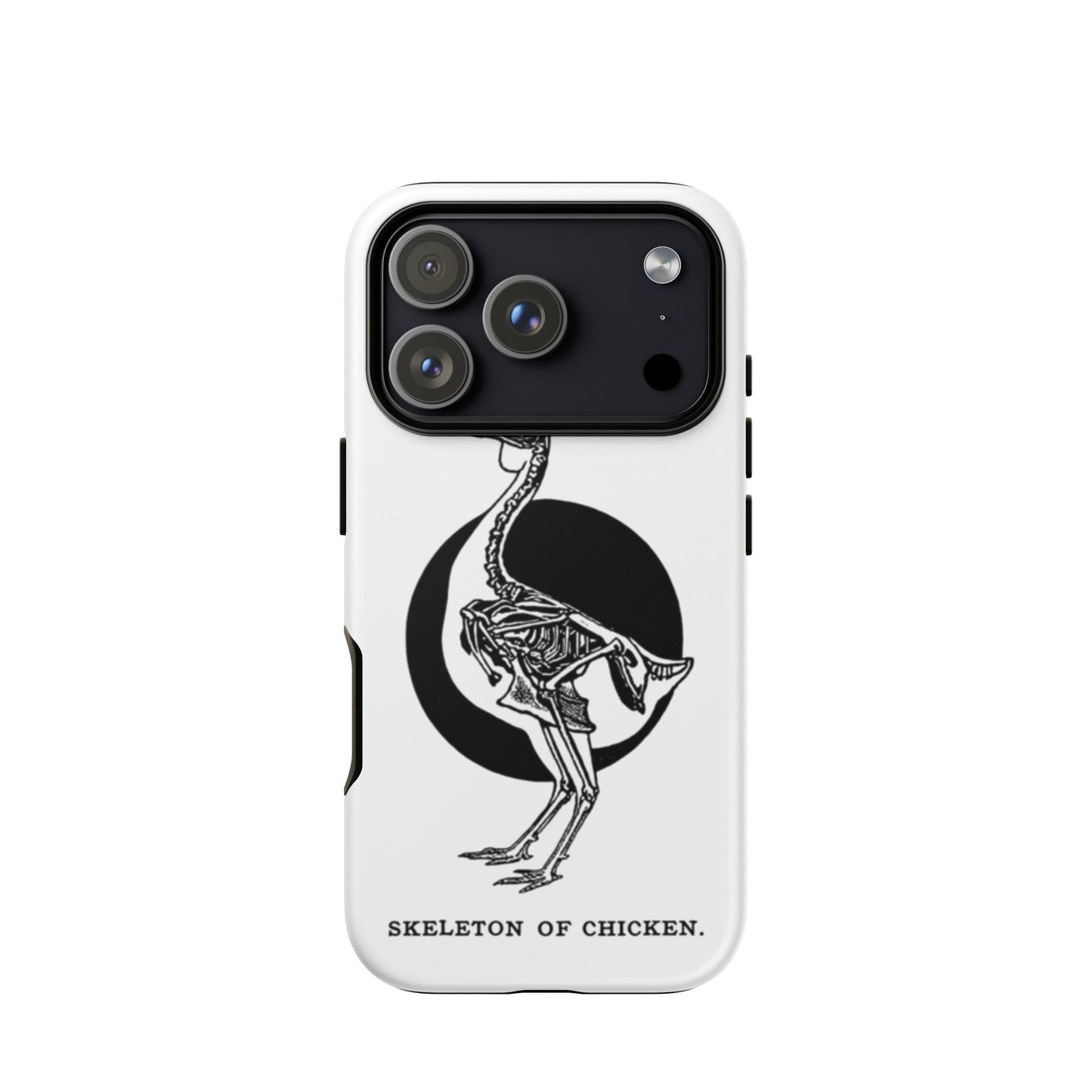 Coque de protection rigide rétro pour iPhone® - Squelette de poulet