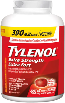 Tylenol 500 mg (acétaminophène) 390 comprimés
