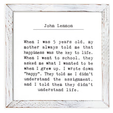 Framed Words - Understand Life (John Lennon)