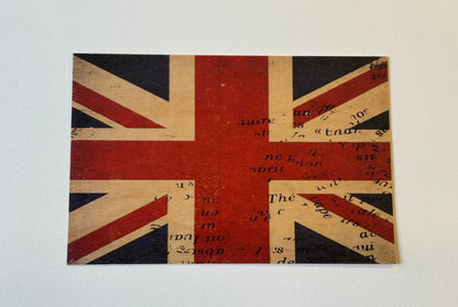 Wood Postcard - Union Jack