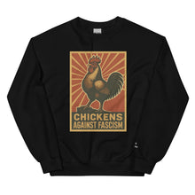 Sweat-shirt unisexe Retro Chickens Against Fascism