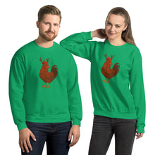 Sweat-shirt unisexe coq Rudolph de Chickmas, la Rhode Island Red