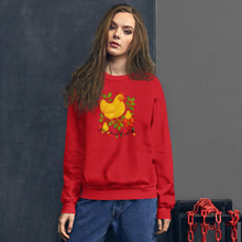 Sweat-shirt unisexe premium Orpington de Pâques dans un poirier