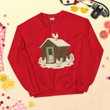 Sweat-shirt unisexe « Chickmas Deck the Leghorn »