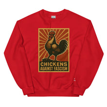 Sweat-shirt unisexe Retro Chickens Against Fascism
