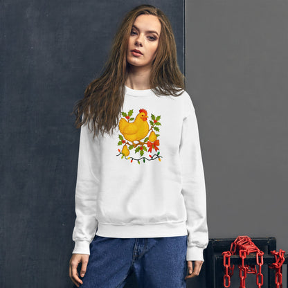 Chickmas Oprington in a Pear Tree Unisex Premium Sweatshirt