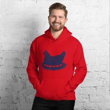 Sweat à capuche unisexe Retro Hen