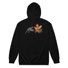 Sweat à capuche zippé unisexe en molleton épais Chickasaurous Battle