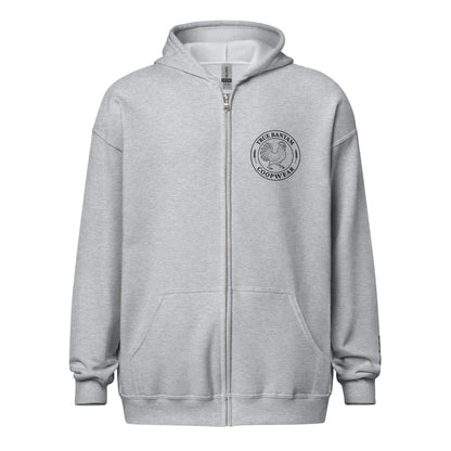 Retro Hen Unisex heavy blend zip bunny hug (hoodie)