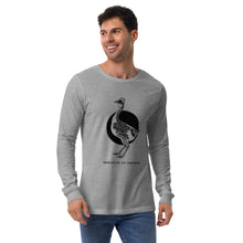 T-shirt unisexe à manches longues avec squelette de poulet rétro