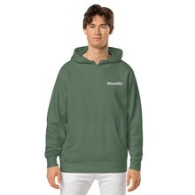Sweat à capuche unisexe Mossify teint sur pigment – Brodé