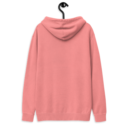 Sweat à capuche unisexe Mossify teint sur pigment – Brodé