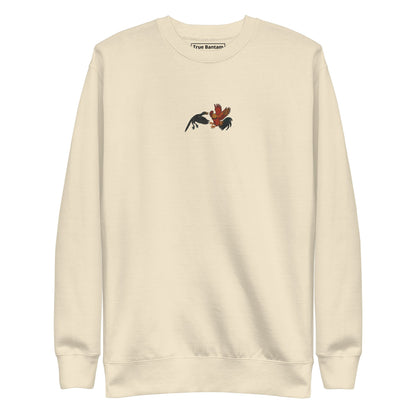 Sweat-shirt unisexe premium Chickasaurus Battle