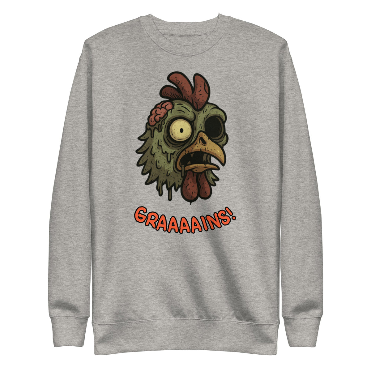 Halloween Zombie Chicken Unisex Premium Sweatshirt