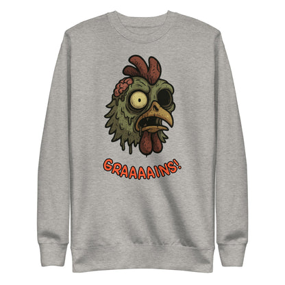 Halloween Zombie Chicken Unisex Premium Sweatshirt
