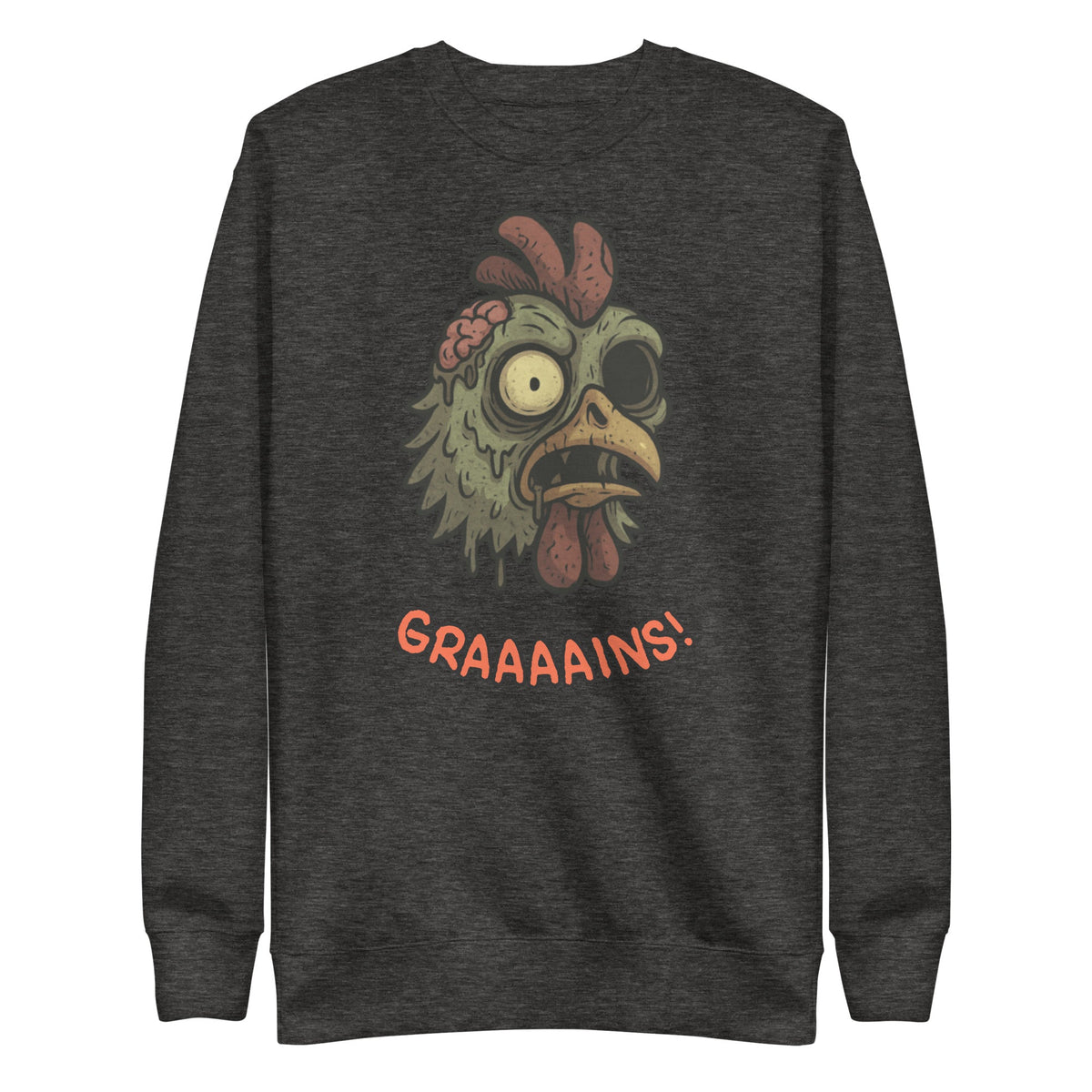 Halloween Zombie Chicken Unisex Premium Sweatshirt