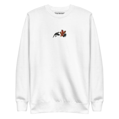 Sweat-shirt unisexe premium Chickasaurus Battle