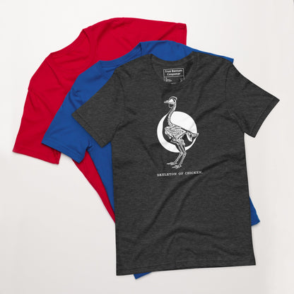 T-shirt unisexe Rétro Squelette de poulet