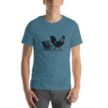 T-shirt unisexe Rétro Chariot de poulet de course