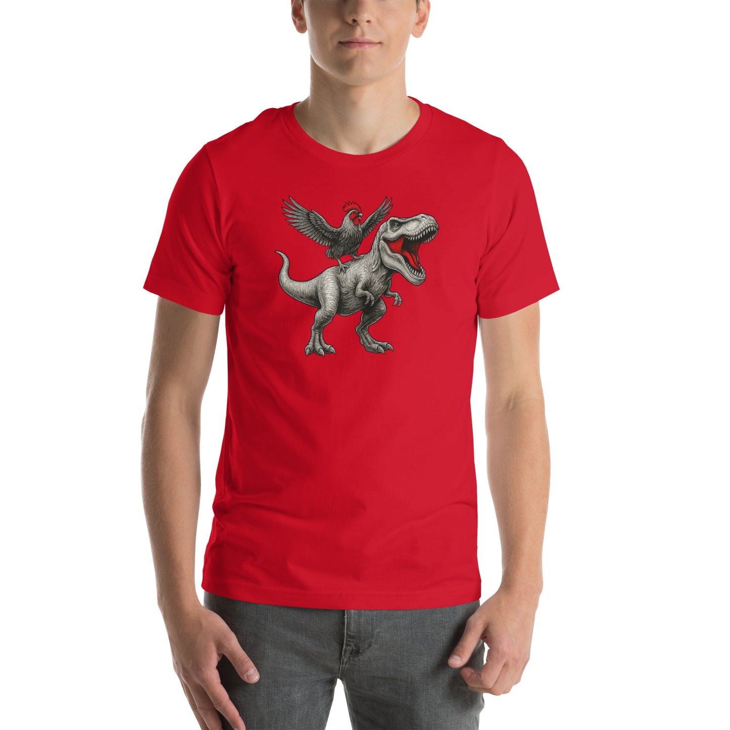 T-shirt unisexe Chickasaurous