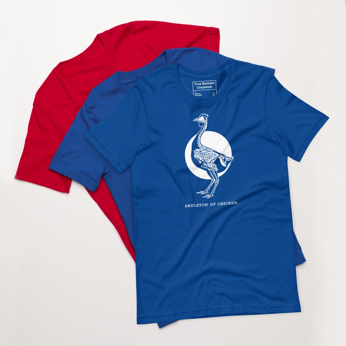 T-shirt unisexe Rétro Squelette de poulet
