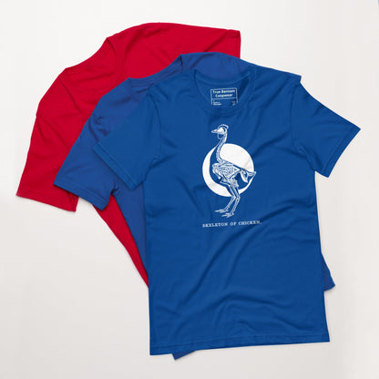 T-shirt unisexe Rétro Squelette de poulet
